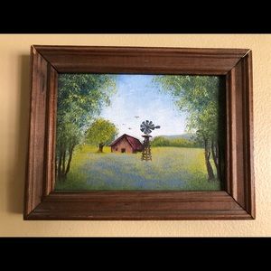 Barn Landscape Painting